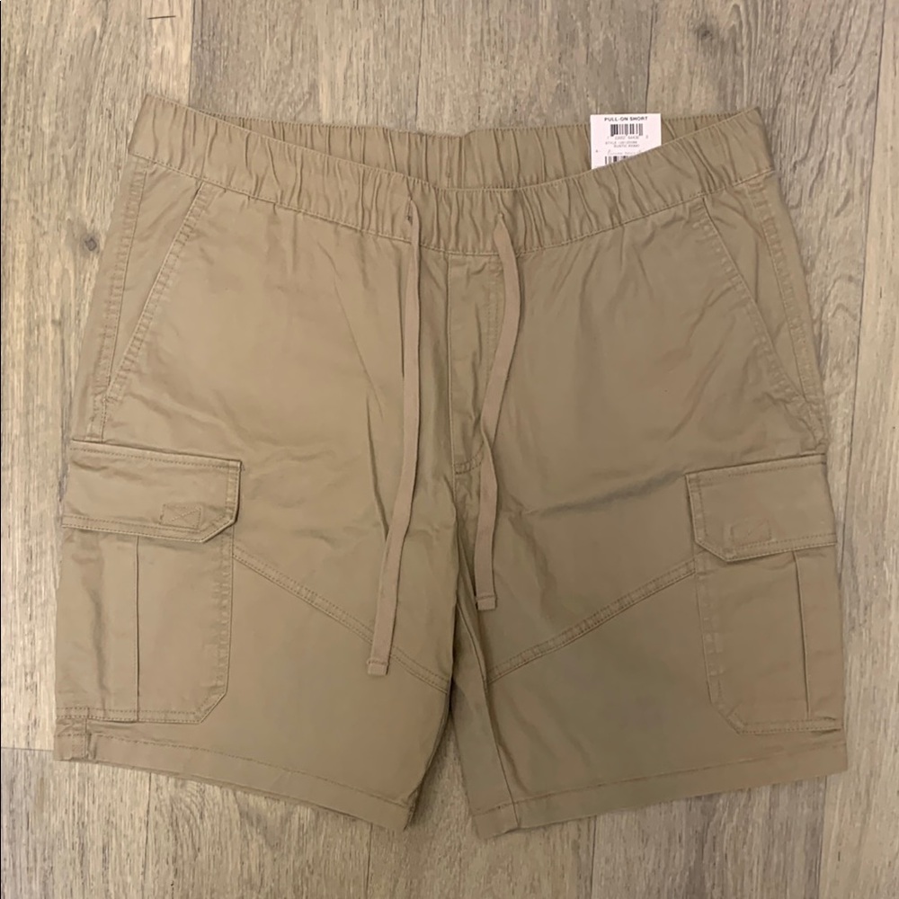 Sun + Stone Tan Cargo Shorts Classic Style
